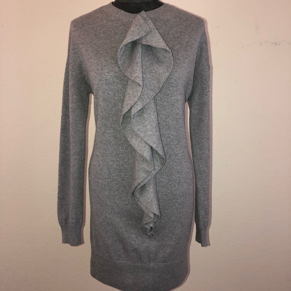 Marc Jacobs Collection Cashmere Ruffle Sweater Dress